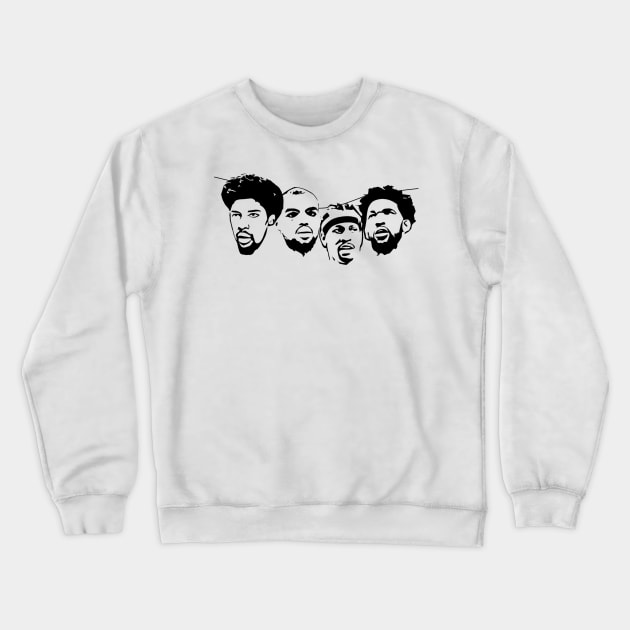 76ers Rushmore Crewneck Sweatshirt by Sonicling